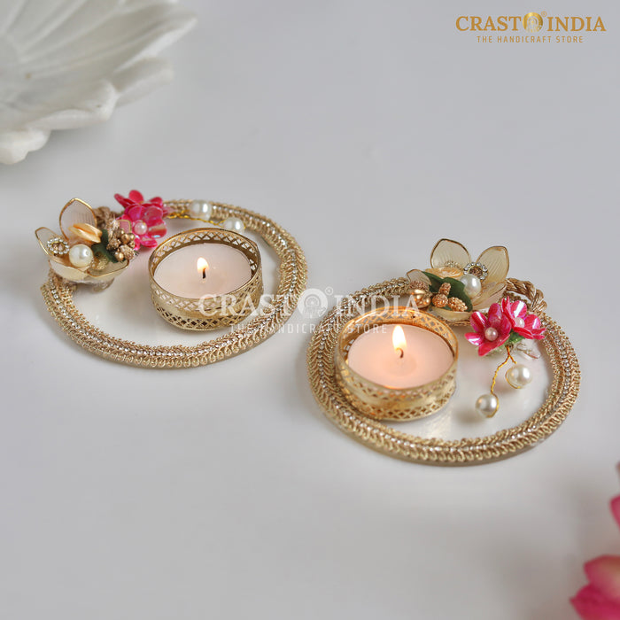 CRASTO INDIA HANDCRAFTED FESTIVE DIYA #114 (PAIR)