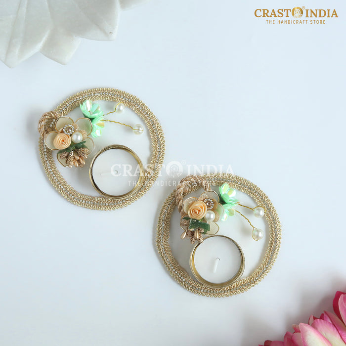 CRASTO INDIA HANDCRAFTED FESTIVE DIYA #114 (PAIR)