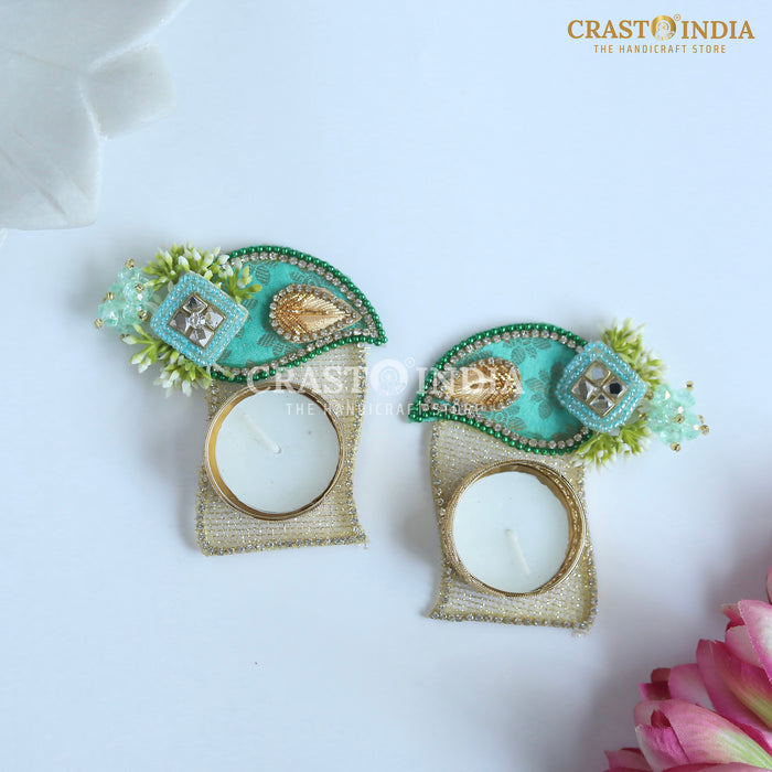 CRASTO INDIA HANDCRAFTED FESTIVE DIYA #118 (PAIR)