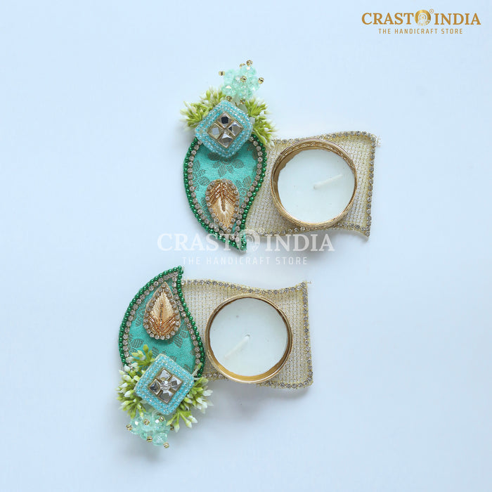 CRASTO INDIA HANDCRAFTED FESTIVE DIYA #118 (PAIR)
