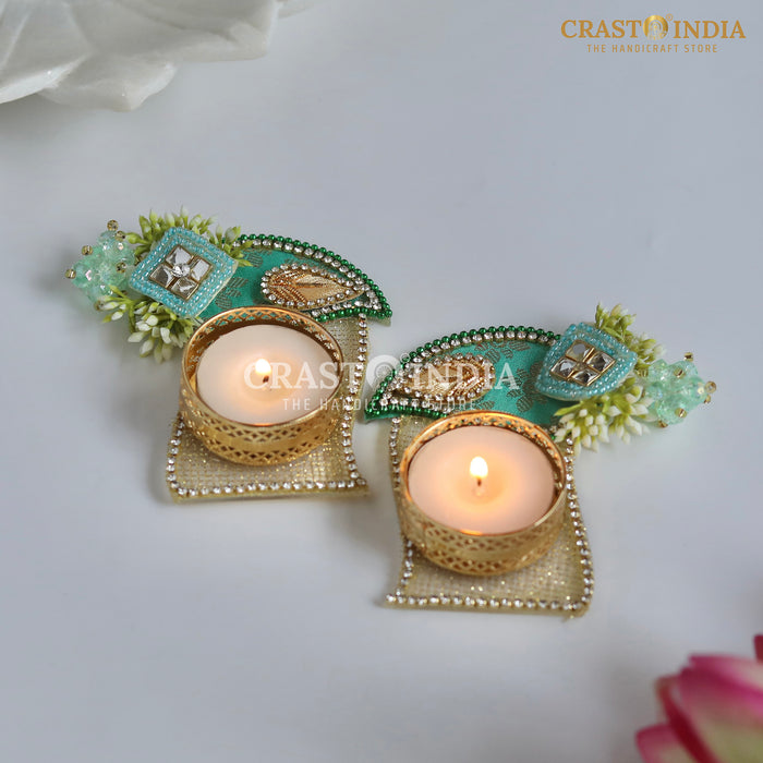 CRASTO INDIA HANDCRAFTED FESTIVE DIYA #118 (PAIR)