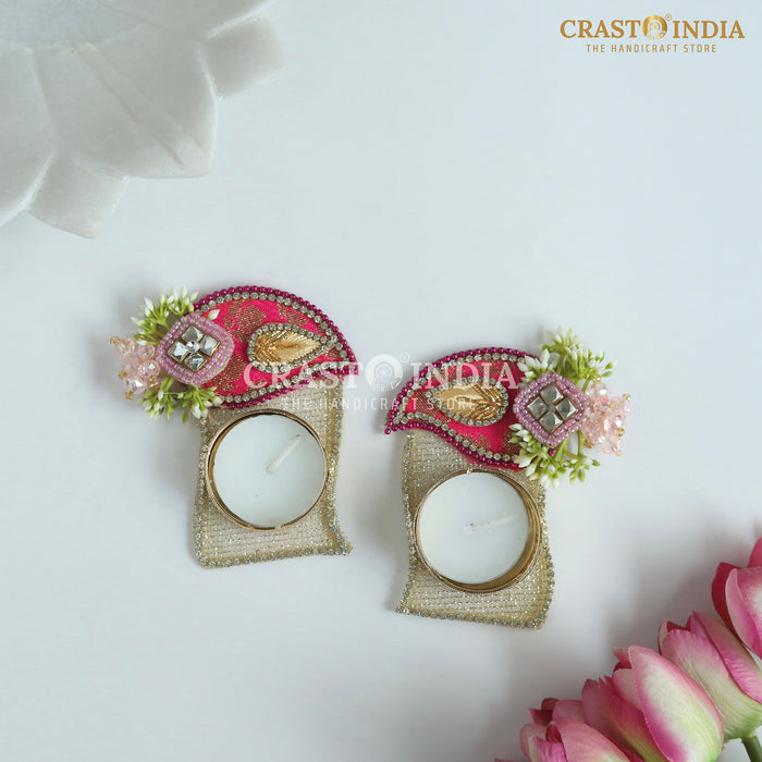 CRASTO INDIA HANDCRAFTED FESTIVE DIYA #118 (PAIR)