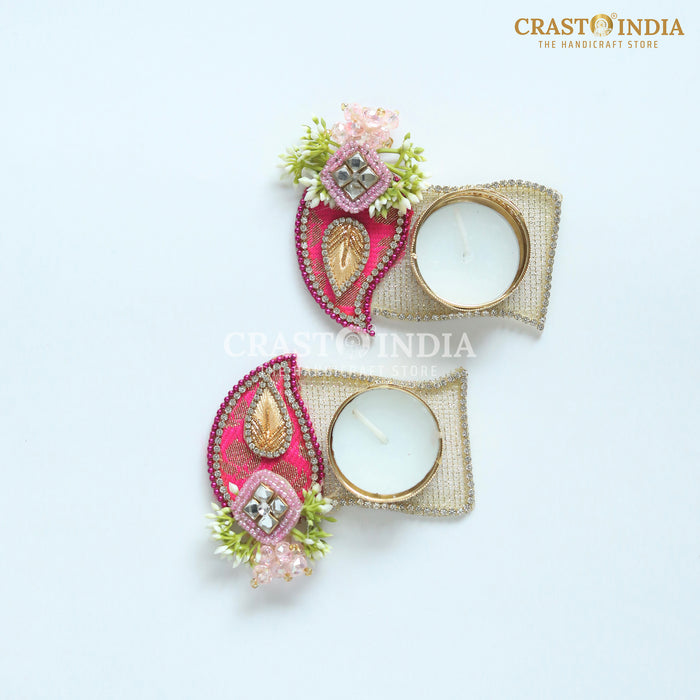 CRASTO INDIA HANDCRAFTED FESTIVE DIYA #118 (PAIR)