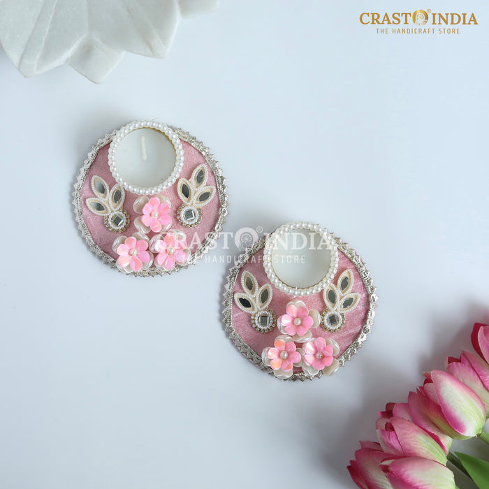 CRASTO INDIA HANDCRAFTED FESTIVE DIYA #122 (PAIR)