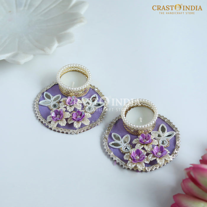 CRASTO INDIA HANDCRAFTED FESTIVE DIYA #122 (PAIR)