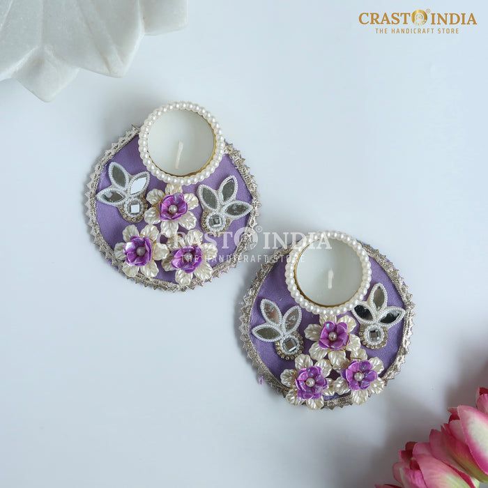 CRASTO INDIA HANDCRAFTED FESTIVE DIYA #122 (PAIR)