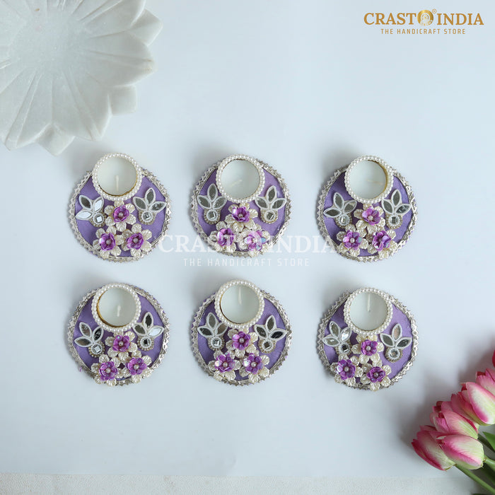 CRASTO INDIA HANDCRAFTED FESTIVE DIYA #122 (PAIR)