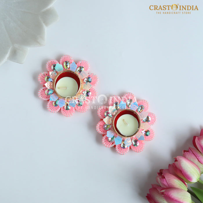 CRASTO INDIA HANDCRAFTED FESTIVE DIYA #126 (PAIR)