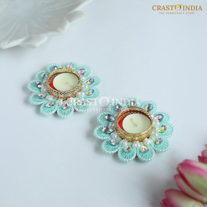 CRASTO INDIA HANDCRAFTED FESTIVE DIYA #126 (PAIR)