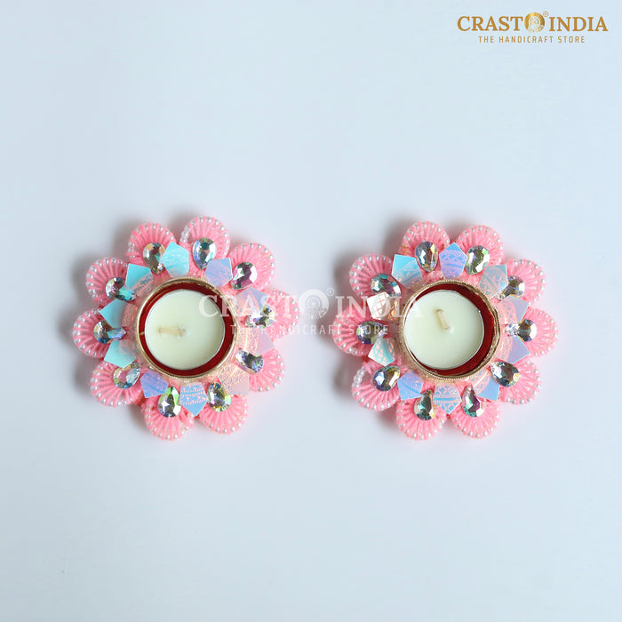 CRASTO INDIA HANDCRAFTED FESTIVE DIYA #126 (PAIR)