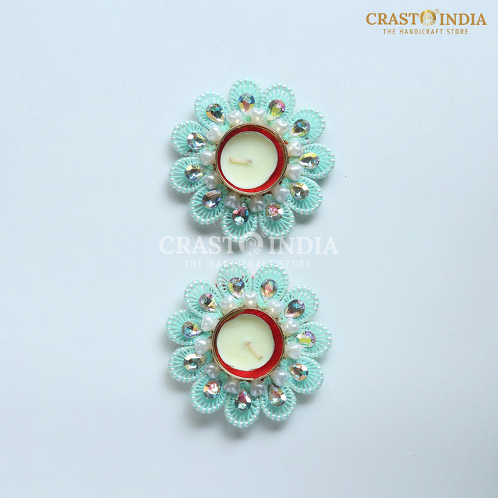 CRASTO INDIA HANDCRAFTED FESTIVE DIYA #126 (PAIR)