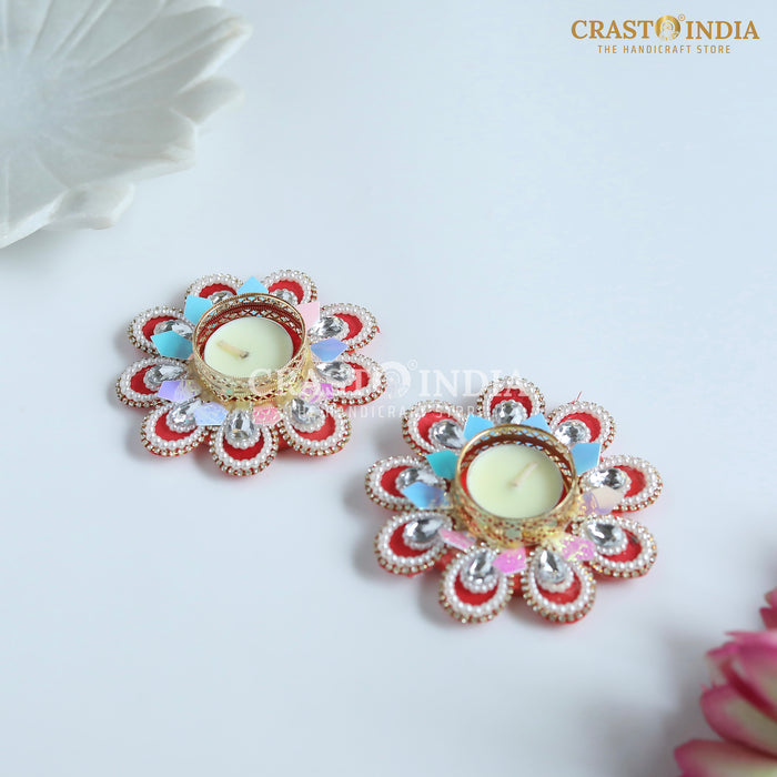 CRASTO INDIA HANDCRAFTED FESTIVE DIYA #125 (PAIR)