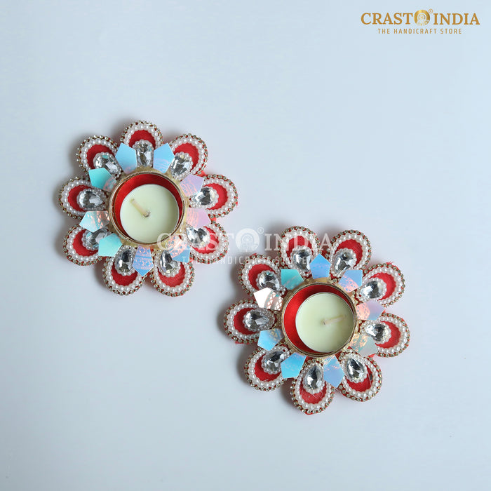 CRASTO INDIA HANDCRAFTED FESTIVE DIYA #125 (PAIR)