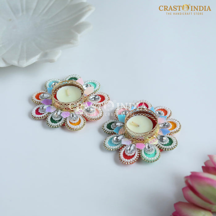 CRASTO INDIA HANDCRAFTED FESTIVE DIYA #125 (PAIR)
