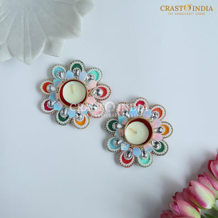 CRASTO INDIA HANDCRAFTED FESTIVE DIYA #125 (PAIR)