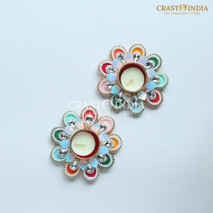 CRASTO INDIA HANDCRAFTED FESTIVE DIYA #125 (PAIR)