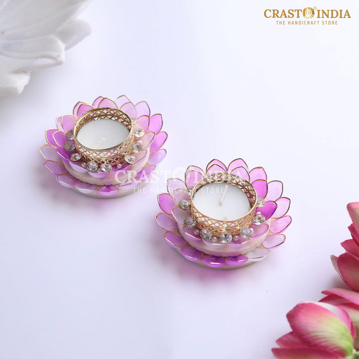CRASTO INDIA HANDCRAFTED FESTIVE DIYA #127 (PAIR)