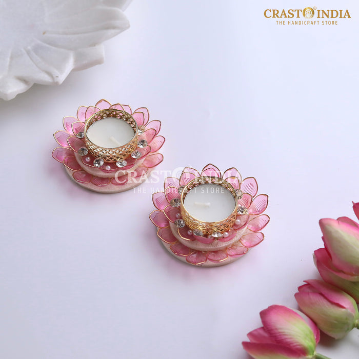 CRASTO INDIA HANDCRAFTED FESTIVE DIYA #127 (PAIR)