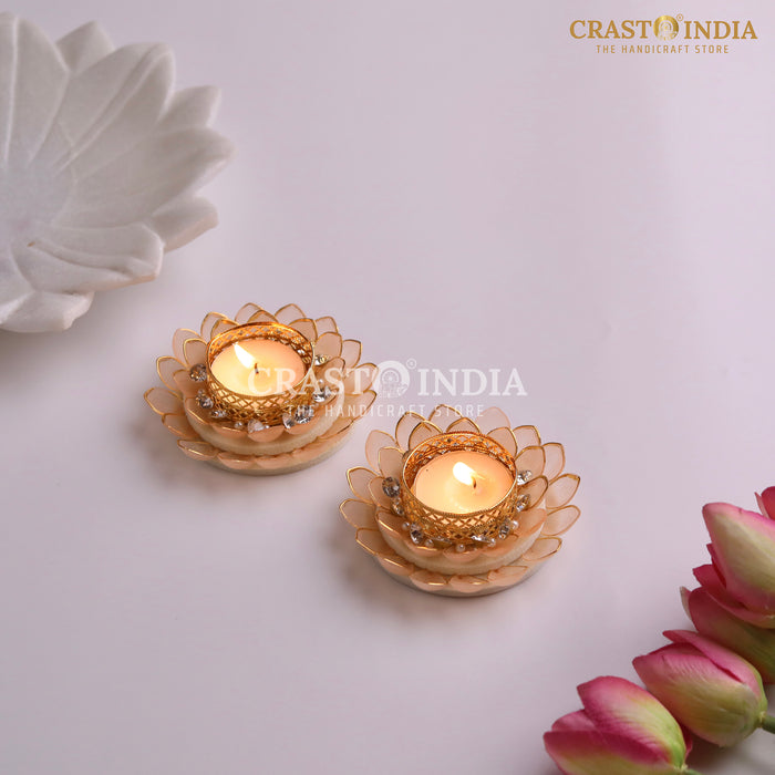 CRASTO INDIA HANDCRAFTED FESTIVE DIYA #127 (PAIR)