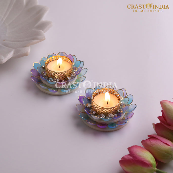 CRASTO INDIA HANDCRAFTED FESTIVE DIYA #127 (PAIR)