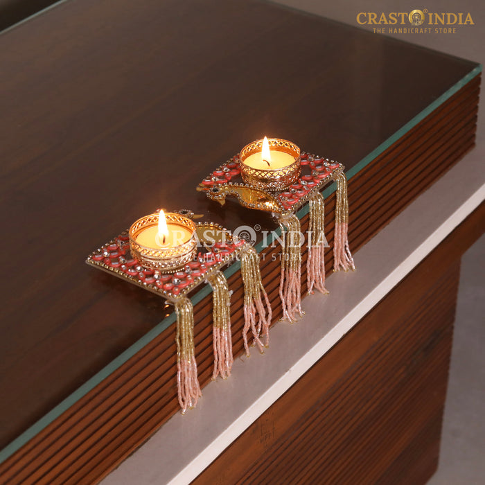 CRASTO INDIA HANDCRAFTED FESTIVE DIYA #113 (PAIR)