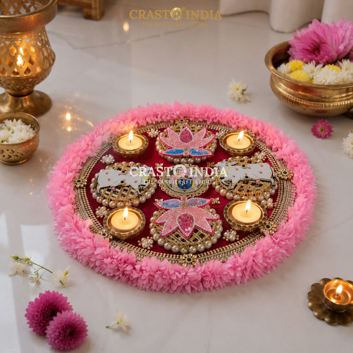 CRASTO INDIA HANDCRAFTED FESTIVE SHRI KRISHNA RANGOLI #146