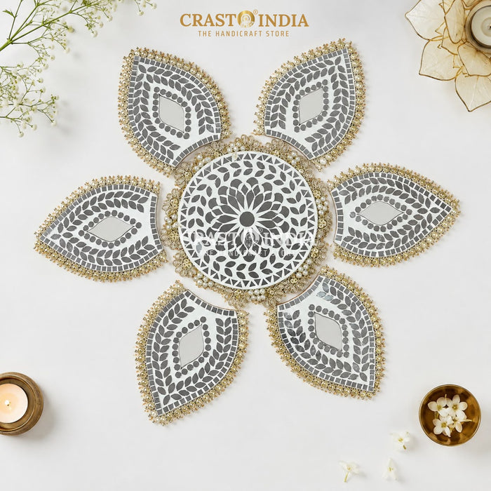 CRASTO INDIA HANDCRAFTED FESTIVE LIPPAN RANGOLI #136