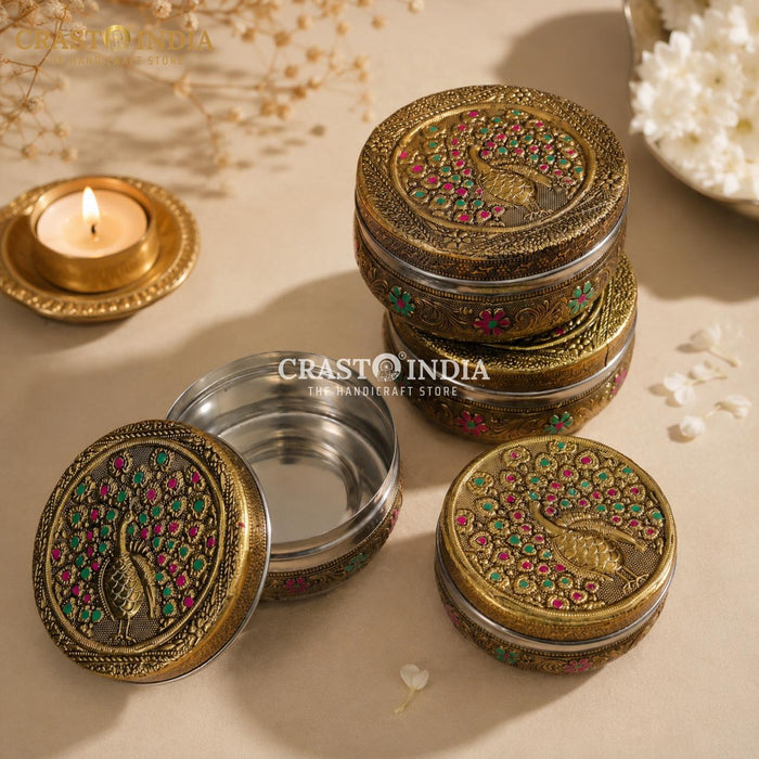 CRASTO INDIA HANDCRAFTED LADOO/MITHAI GIFT BOX (Pack of 5 Pcs)