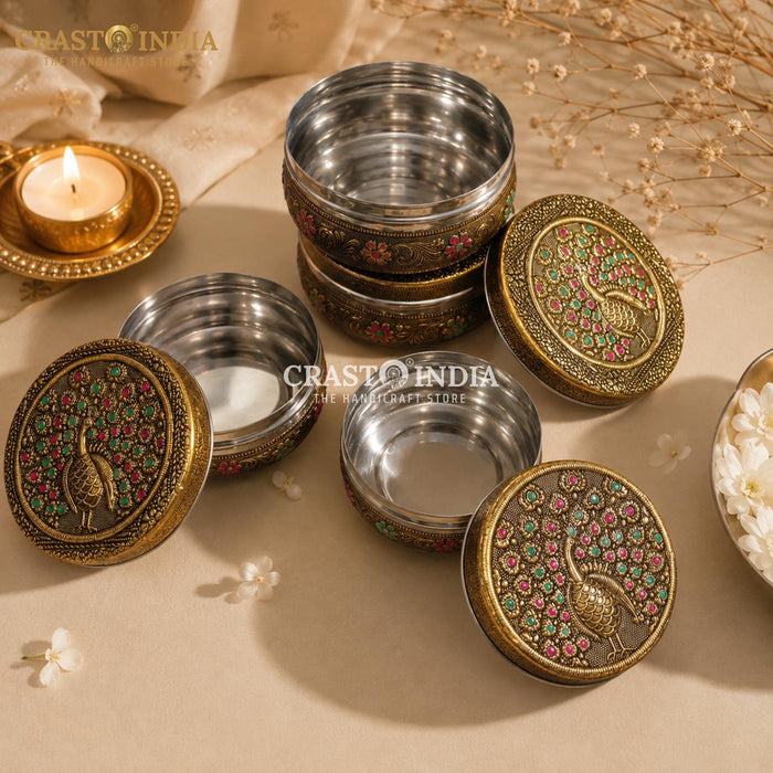 CRASTO INDIA HANDCRAFTED LADOO/MITHAI GIFT BOX (Pack of 5 Pcs)
