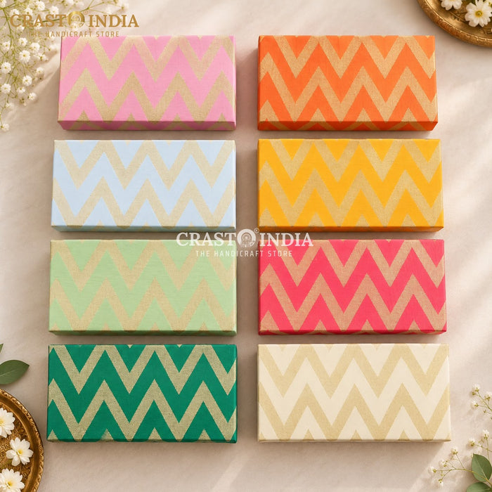 CRASTO INDIA HANDCRAFTED FESTIVE GIFT BOX (PACK OF 5 PCS) - 8x4 inches