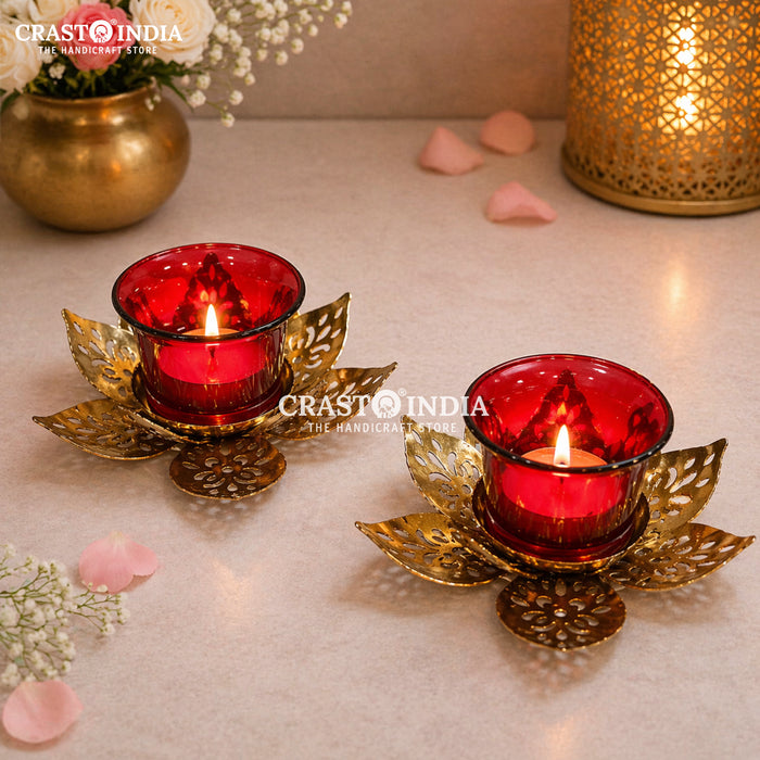 CRASTO INDIA HANDCRAFTED FESTIVE DIYA #163 (PAIR)