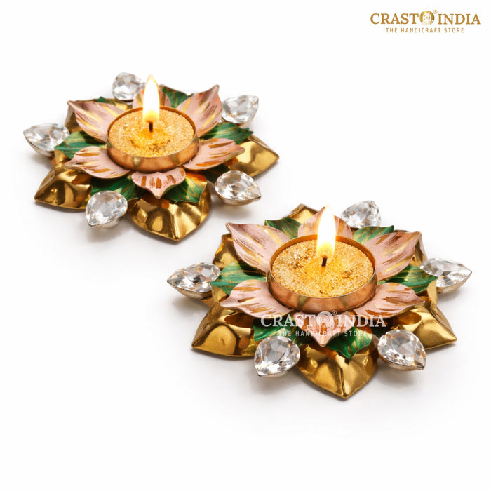 CRASTO INDIA HANDCRAFTED FESTIVE DIYA #140 (PAIR)