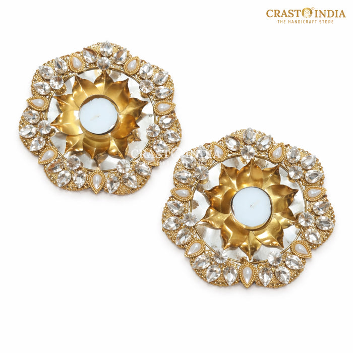 CRASTO INDIA HANDCRAFTED FESTIVE DIYA #136 (PAIR)