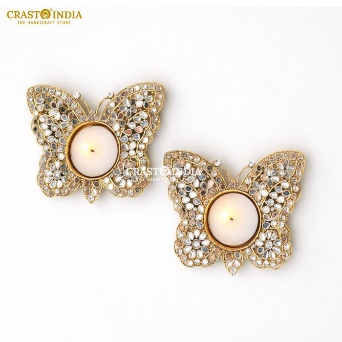 CRASTO INDIA HANDCRAFTED FESTIVE DIYA #142 (PAIR)