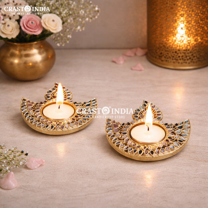 CRASTO INDIA HANDCRAFTED FESTIVE DIYA #150 (PAIR)