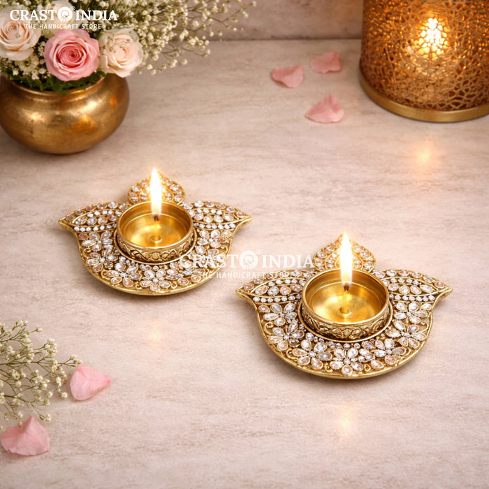 CRASTO INDIA HANDCRAFTED FESTIVE DIYA #147 (PAIR)