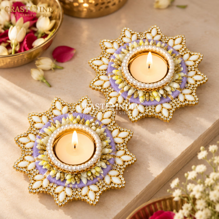 CRASTO INDIA HANDCRAFTED FESTIVE DIYA #194 (PAIR)