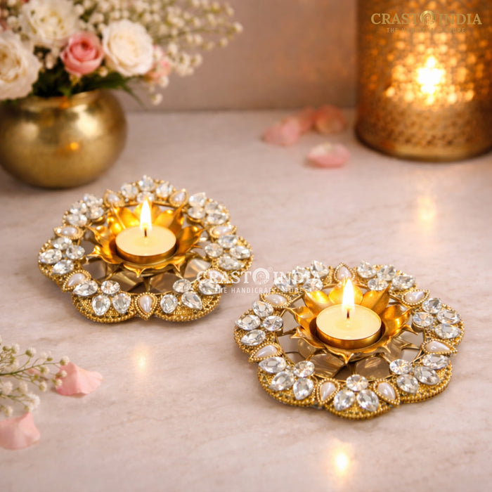 CRASTO INDIA HANDCRAFTED FESTIVE DIYA #136 (PAIR)