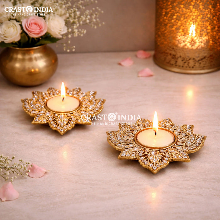 CRASTO INDIA HANDCRAFTED FESTIVE DIYA #144 (PAIR)
