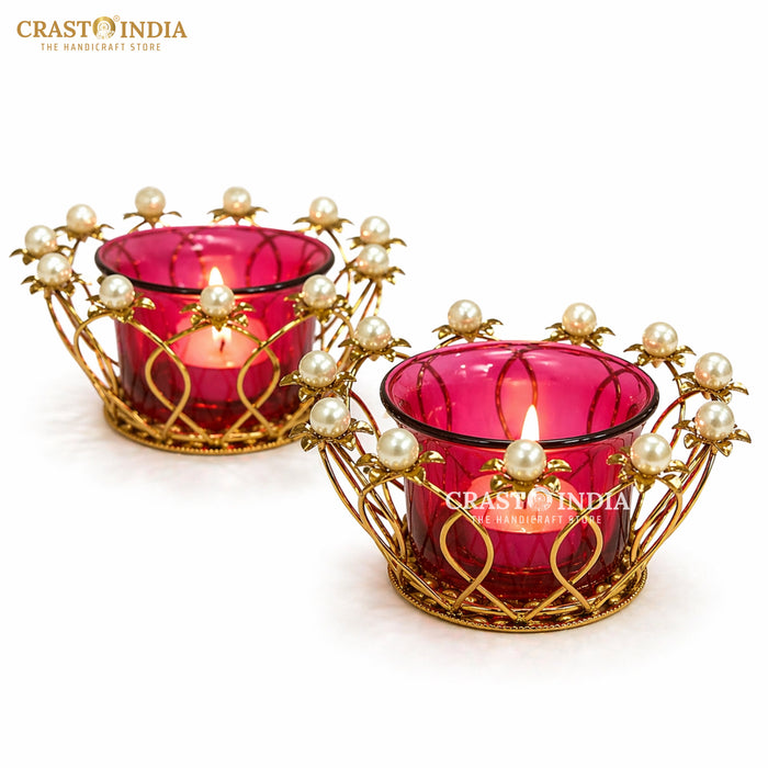 CRASTO INDIA HANDCRAFTED FESTIVE DIYA #165 (PAIR)