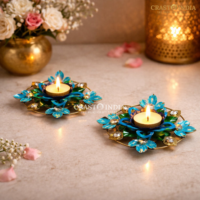 CRASTO INDIA HANDCRAFTED FESTIVE DIYA #138 (PAIR)