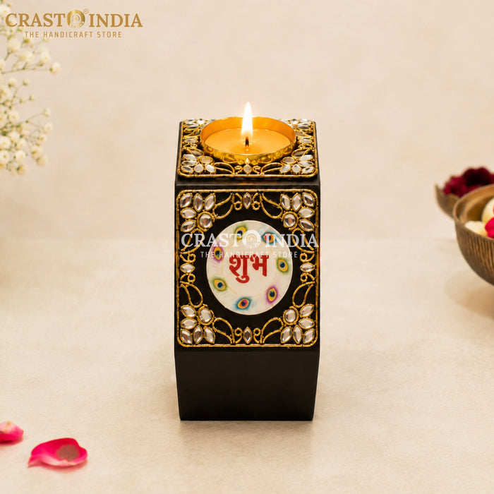 CRASTO INDIA HANDCRAFTED FESTIVE SHUBH-LABH DIYA #187 (SINGLE PC)