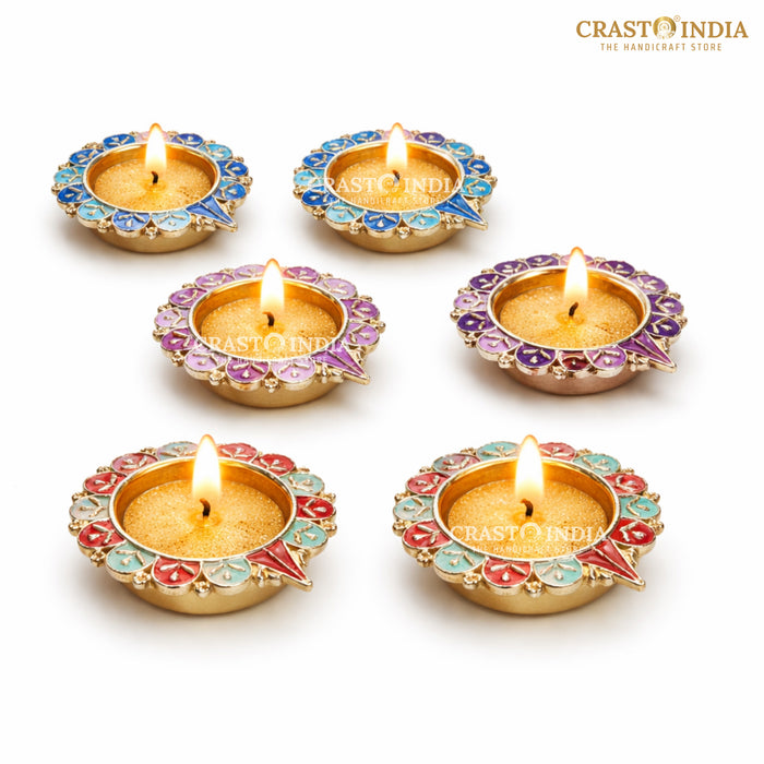 CRASTO INDIA HANDCRAFTED FESTIVE DIYA #141 (PACK OF 6)