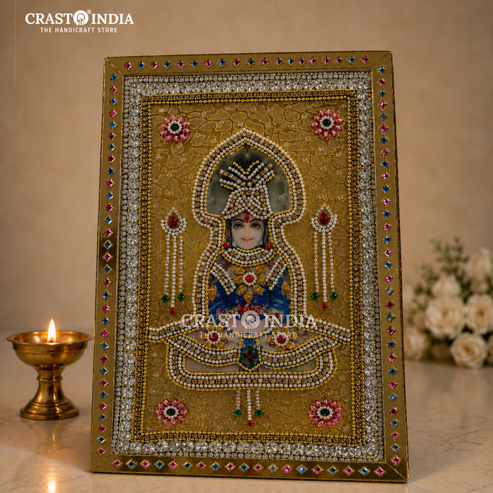 CRASTO INDIA HANDCRAFTED LORD MAHAVIR LED FRAME/RANGOLI