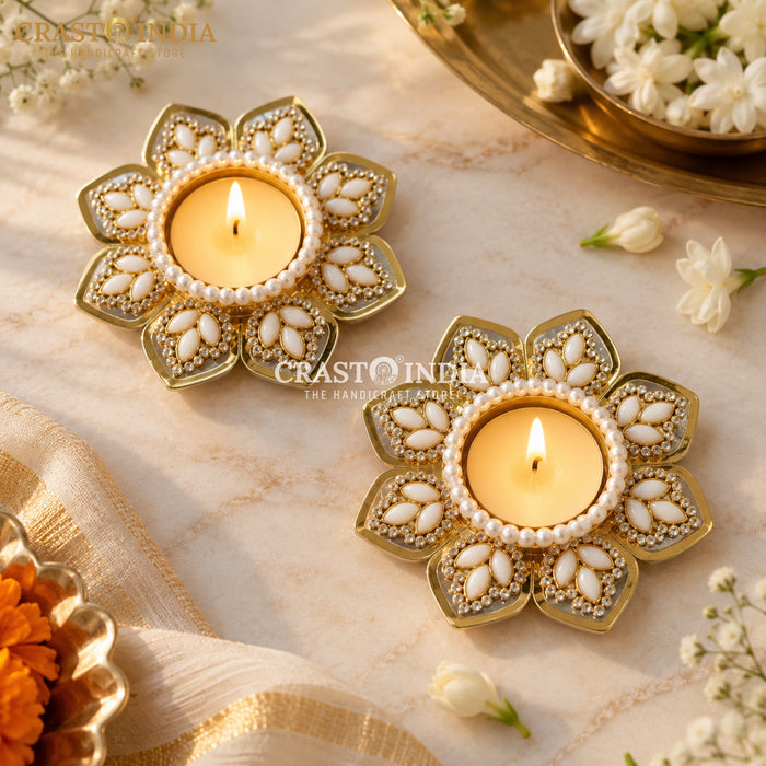 CRASTO INDIA HANDCRAFTED FESTIVE DIYA #191 (PAIR)