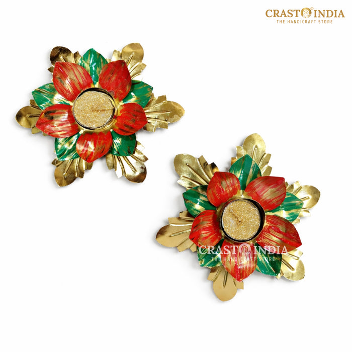 CRASTO INDIA HANDCRAFTED FESTIVE DIYA #137 (PAIR)