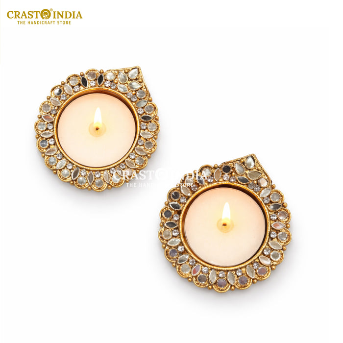 CRASTO INDIA HANDCRAFTED FESTIVE DIYA #149 (PAIR)