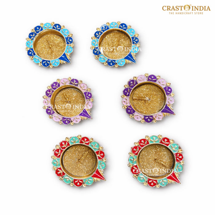 CRASTO INDIA HANDCRAFTED FESTIVE DIYA #141 (PACK OF 6)