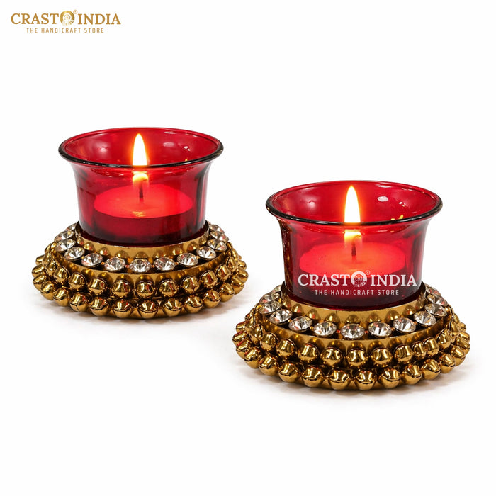 CRASTO INDIA HANDCRAFTED FESTIVE DIYA #164 (PAIR)