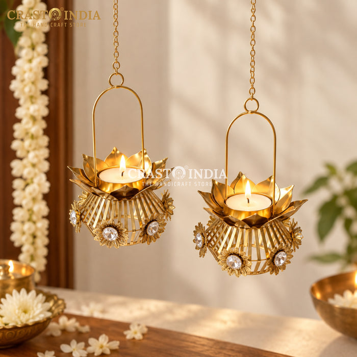 CRASTO INDIA HANDCRAFTED FESTIVE DIYA #196 (PAIR)